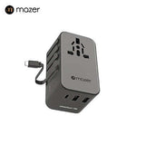 Mazer Infinite PD70W Gan Universal Travel Charger With Built-in USB C Cable Executive Corporate Gifts Singapore