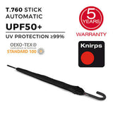 Knirps T.760 Stick Automatic Umbrella (UV Protection) Executive Corporate Gifts Singapore
