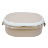 Oval Wheat Fiber Lunch Box with spoon Executive Corporate Gifts Singapore