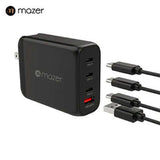 Mazer GaNPrestige 120W GaN Wall Charger with Travel Pins (4 Ports) Executive Corporate Gifts Singapore