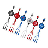 Fast Charging 3 in 1 Retractable Cable Executive Corporate Gifts Singapore