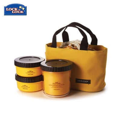 Lock & Lock BPA free 3 Pieces Rounded Lunch Box Set Executive Corporate Gifts Singapore