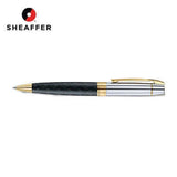 Sheaffer Engraved Black Ballpoint Pen with Chrome Cap and Gold Trims Corporate Gifts Singapore