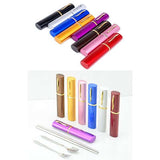 3pcs stainless steel cutlery set with folding chopsticks Executive Corporate Gifts Singapore