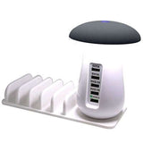 5 Port Quick Charger with Night Lamp Executive Gifts Singapore