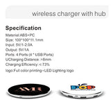 Wireless Charger with USB Hub Executive Corporate Gifts Singapore