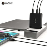 Mazer GaNPrestige 120W GaN Wall Charger with Travel Pins (4 Ports) Executive Corporate Gifts Singapore