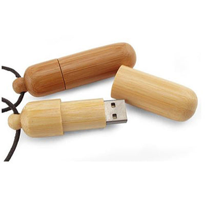 Cylinder-shaped Wooden USB Drive Executive Corporate Gifts Singapore