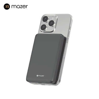 Mazer MagAir21 10,000mAh Ultra Slim Magnetic Wireless Power Bank Qi2 Certified 15W Executive Corporate Gifts Singapore