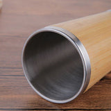 Bamboo Stainless Steel Coffee Mug with Leak-Proof Cover Executive Corporate Gifts Singapore