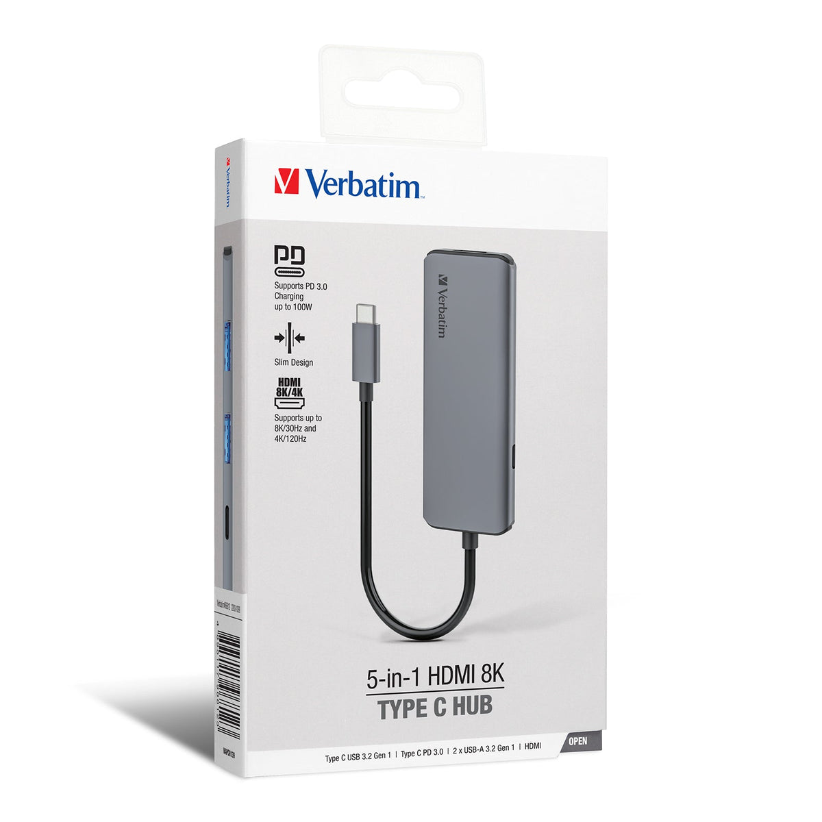 Verbatim 5-in-1 HDMI 8K Type C Hub 66812 Executive Corporate Gifts Singapore