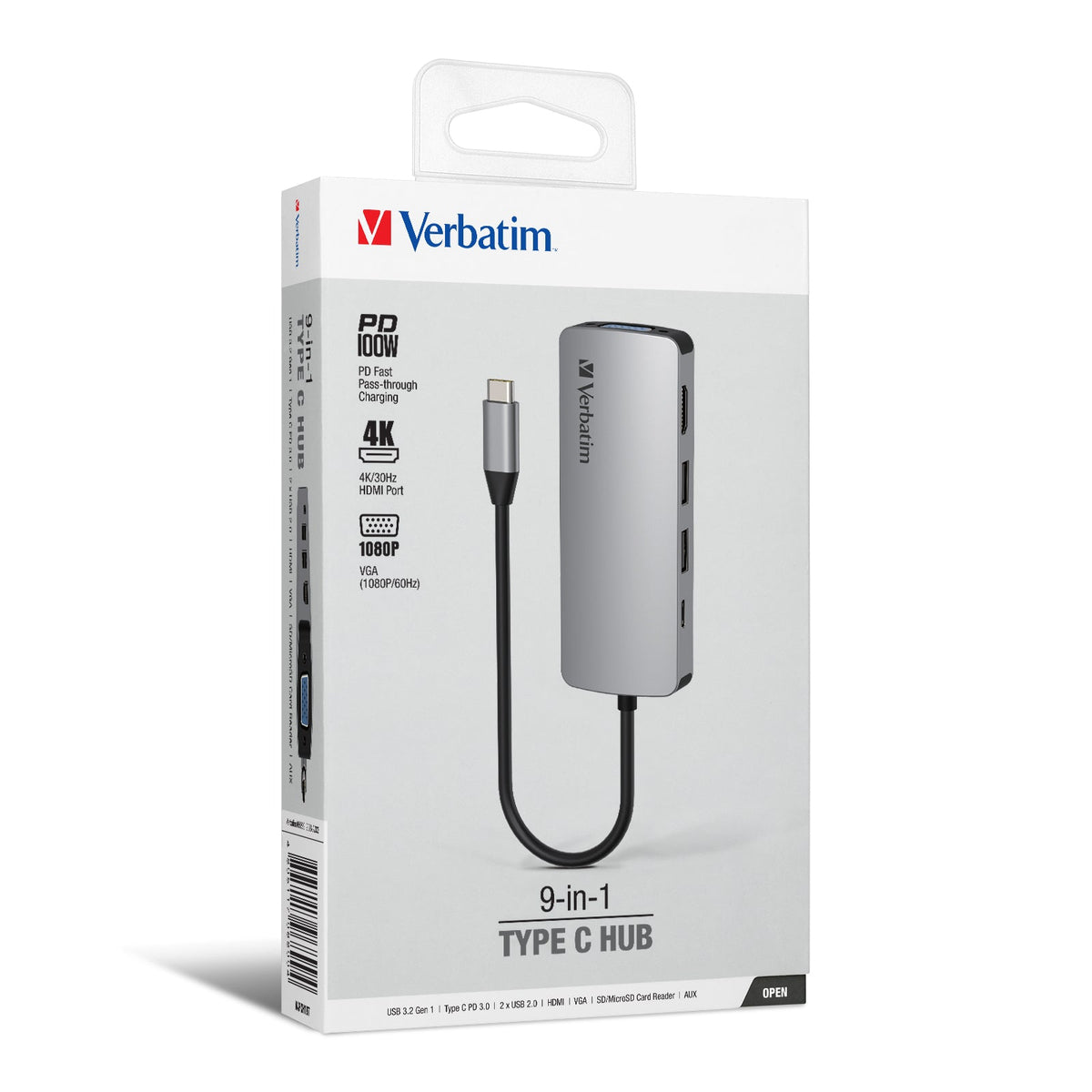 Verbatim 9-in-1 Type C Hub 66899 Executive Corporate Gifts Singapore