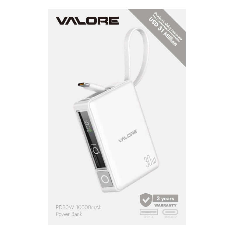 Valore PD30W 10000mAh Power Bank (PD34) Executive Corporate Gifts Singapore