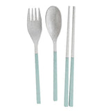 Compact Foldable Wheat Straw Cutlery Set Executive Corporate Gifts Singapore