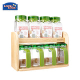 Lock & Lock Slim Seasoning Case 8pcs Set with Wooden Rack Executive Corporate Gifts Singapore