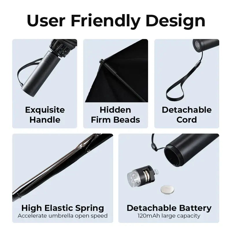 Xiaomi Ninetygo Automatic Umbrella with LED Light Executive Corporate Gifts Singapore