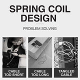 5 in 1 Quick Charge Spring Cable with Case Executive Gifts Singapore