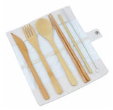 Eco-friendly 6 Pieces Bamboo Cutlery Set Executive Corporate Gifts Singapore