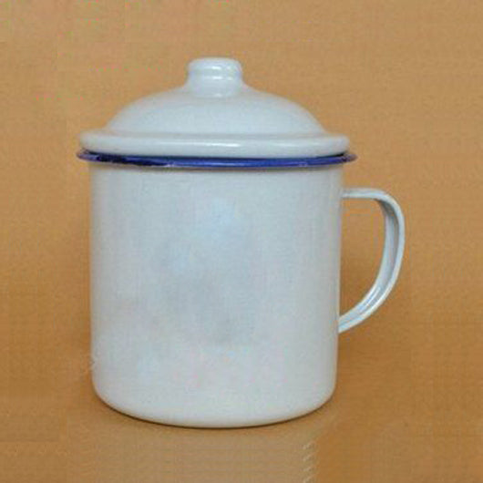 Vintage Design Enamel Mug with Cover Executive Corporate Gifts Singapore