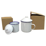 Vintage Design Enamel Mug with Cover Executive Corporate Gifts Singapore