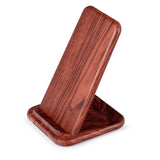 10W Wood Wireless Charger with Phone Stand Executive Corporate Gifts Singapore