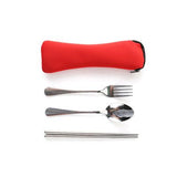 Stainless Steel Cutlery Set with Pouch Executive Gifts Singapore