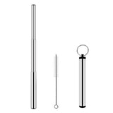Portable Stainless Steel Eco Friendly Telescopic Traveling Drinking Straw Executive Corporate Gifts Singapore