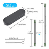 Collapsible Stainless Steel Metal Straw with Brush Executive Corporate Gifts Singapore