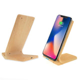10W Wood Wireless Charger with Phone Stand Executive Corporate Gifts Singapore