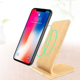 10W Wood Wireless Charger with Phone Stand Executive Corporate Gifts Singapore