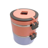 Round Thermos Tiffin Stainless Steel Lunch Box Executive Corporate Gifts Singapore