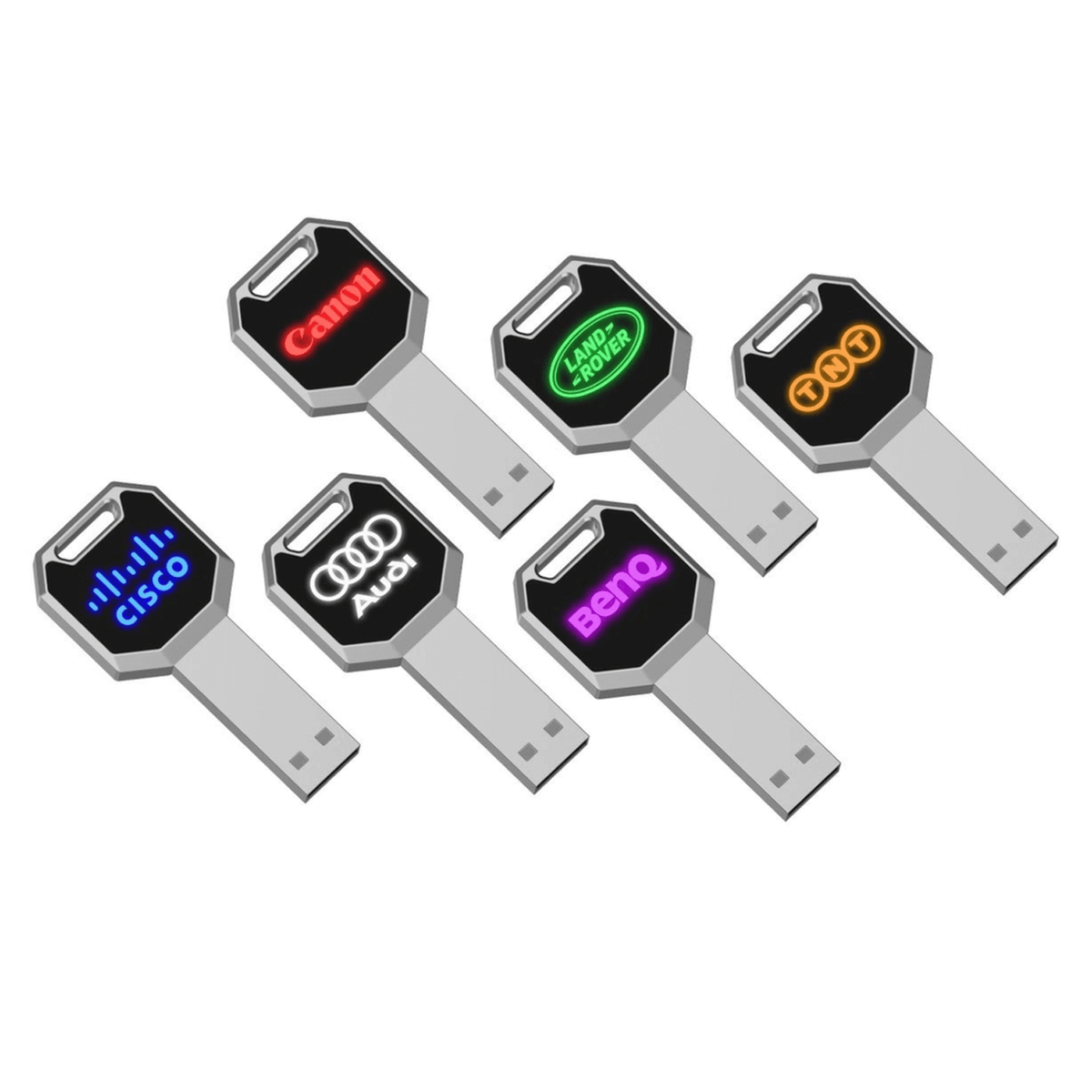 Key Shaped USB Flash Drive with LED Logo | Executive Door Gifts