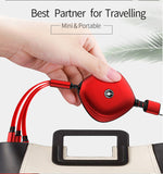 Fast Charging 3 in 1 Retractable Cable Executive Corporate Gifts Singapore