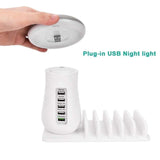 5 Port Quick Charger with Night Lamp Executive Gifts Singapore