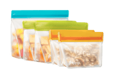 Eco Friendly Rezip 5-piece Stand-Up Leakproof Reusable Storage Bag Pack n' Go Kit Executive Corporate Gifts Singapore