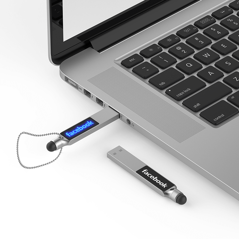 USB Flash Drive with Stylus and LED Logo Executive Corporate Gifts Singapore
