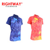 Rightway MOF 31 Neon-Tech Abstract Sublimation Polo T-Shirt Executive Corporate Gifts Singapore