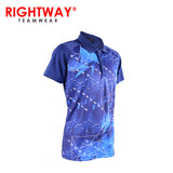 Rightway MOF 31 Neon-Tech Abstract Sublimation Polo T-Shirt Executive Corporate Gifts Singapore
