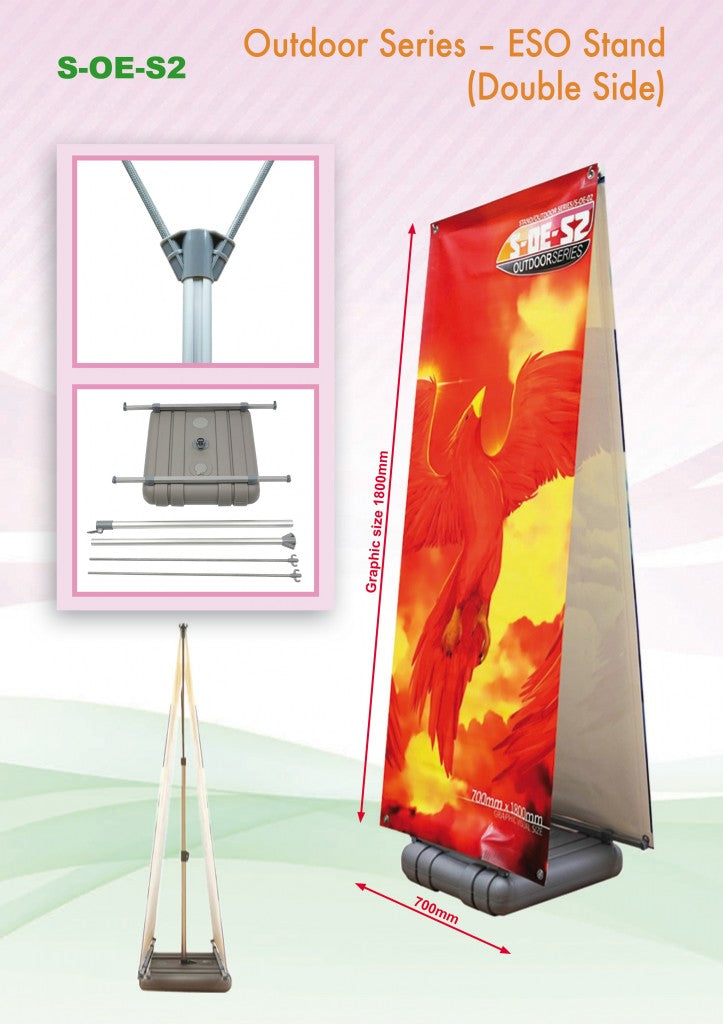Outdoor / Indoor water filled base Double-sided Banner Executive Corporate Gifts Singapore