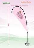 Tear shape Flying Banner with Base Executive Corporate Gifts Singapore