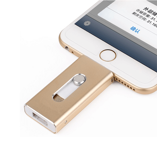 Metal OTG with Round Slider USB Drive (IOS) Executive Corporate Gifts Singapore