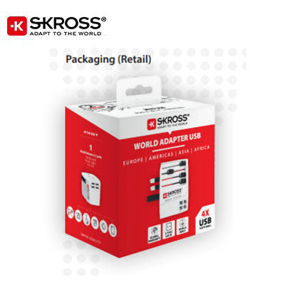 SKROSS MUV USB (4xA) Travel Adaptor Executive Corporate Gifts Singapore