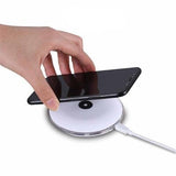 White Wireless Charger with LED Light Executive Gifts Singapore