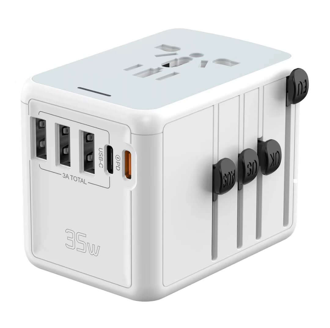 Travel Adaptor with 3 USB+ 2 Type C Port Executive Corporate Gifts Singapore