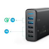 Anker PowerPort Speed 5 Ports 63W With Dual Quick Charge 3.0 Charging Station Executive Gifts Singapore