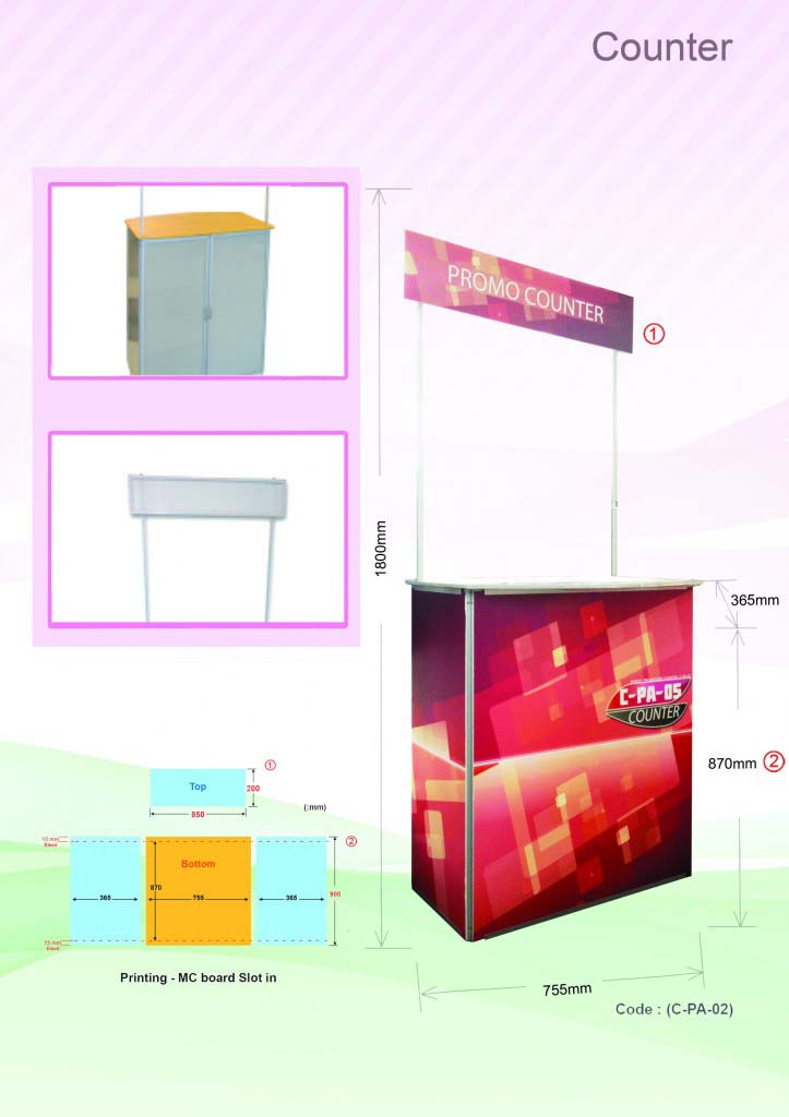 Aluminium Event Counter Executive Corporate Gifts Singapore
