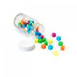 Cube Shape Push Pin in Glass Jar Executive Corporate Gifts Singapore