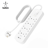 Belkin 8Way 2M Surge Protection Strip with USB A + C Executive Corporate Gifts Singapore