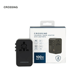Crossing World Travel Adaptor 100W with 1 X USB-A + 3 X USB-C Executive Gifts Singapore