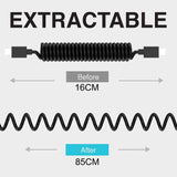 5 in 1 Quick Charge Spring Cable with Case Executive Gifts Singapore
